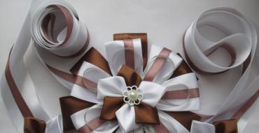 How to make a bow from a thin ribbon